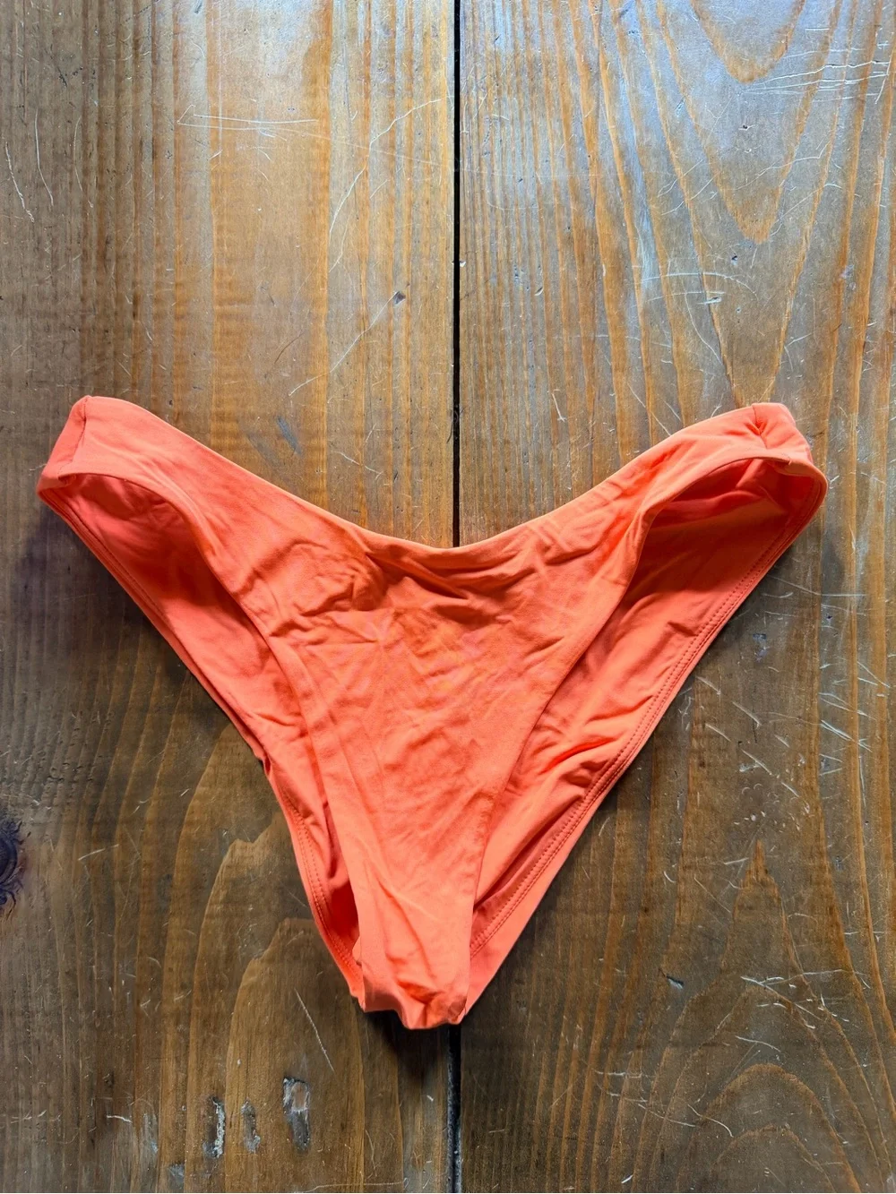 Roxy classic cheeky bikini bottoms coral orange S - Picture 2 of 5